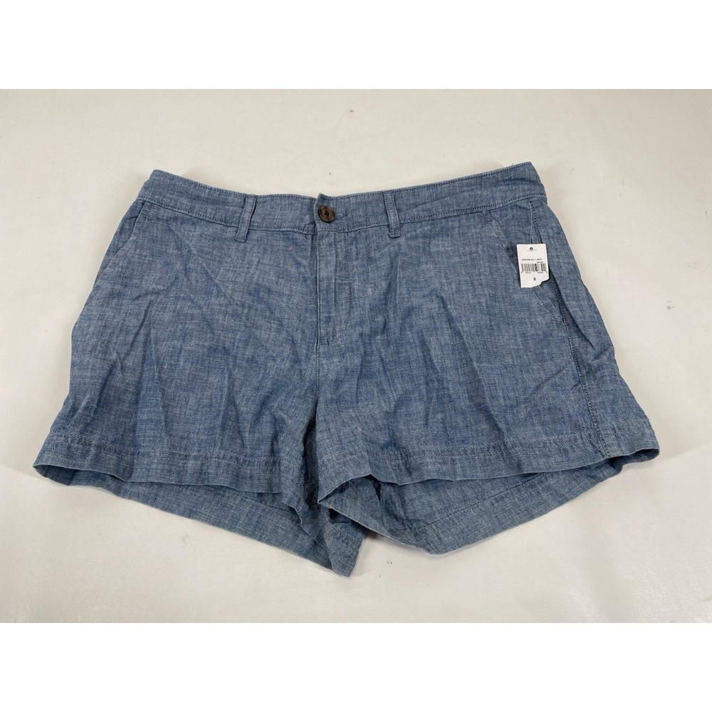 Gap‎ 3" Short Mid Rise Shorts Womens Size 8 Blue NWT